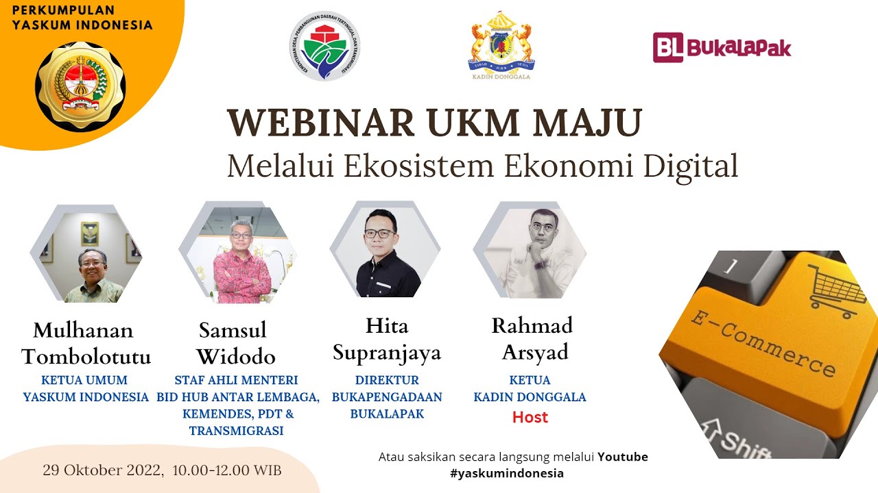 Webinar UKM Maju Melalui Ekosistem Ekonomi Digital