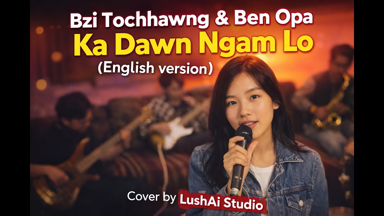 Bzi Tochhawng & Ben Opa - Ka Dawn Ngam Lo (English Version) Cover | LushAi Studio