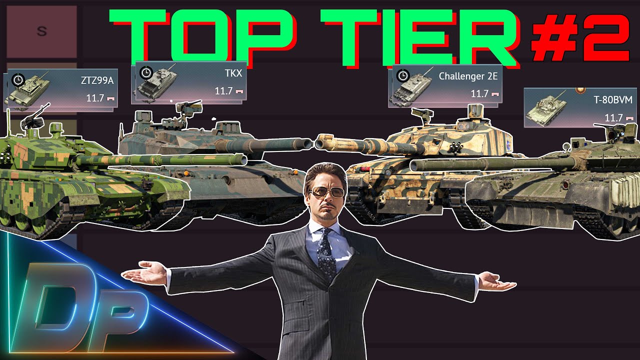 TOP TIER TANKS TIER LIST (2/3) // War Thunder - YouTube