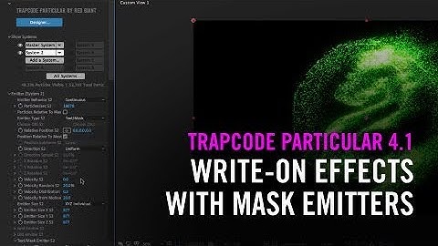 Write-On Effects with Mask Emitters in Trapcode Particular 4.1
