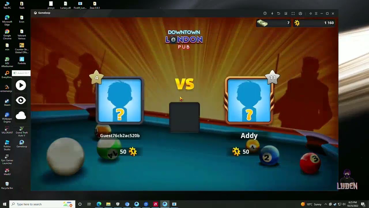 8 Ball Pool > CHETO HACK PC GAMELOOP | BYPASS AVANÇADO NUNCA FOI DETECTADO