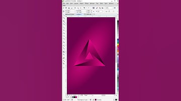 CorelDRAW 3D Triangle Logo Effect | Shiny Abstract Design Trick 🔥