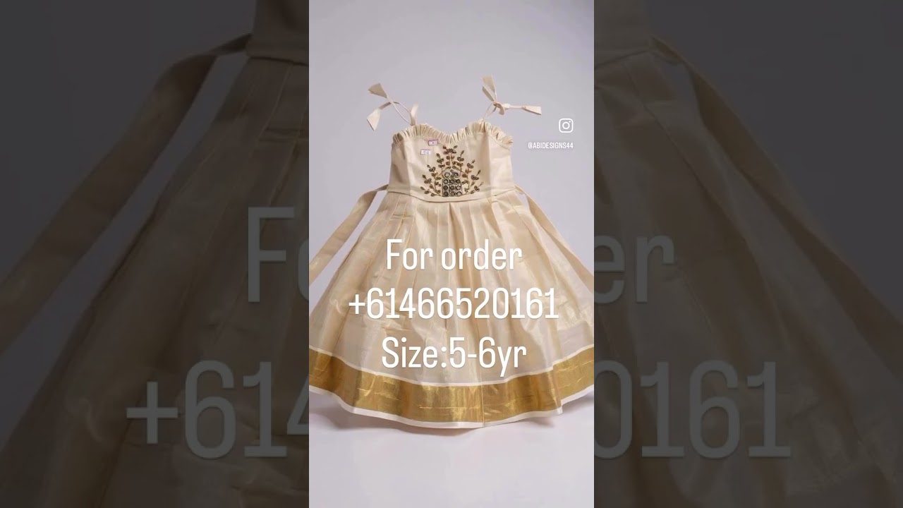 Onam kids Dress .  Australia wide shipping available.