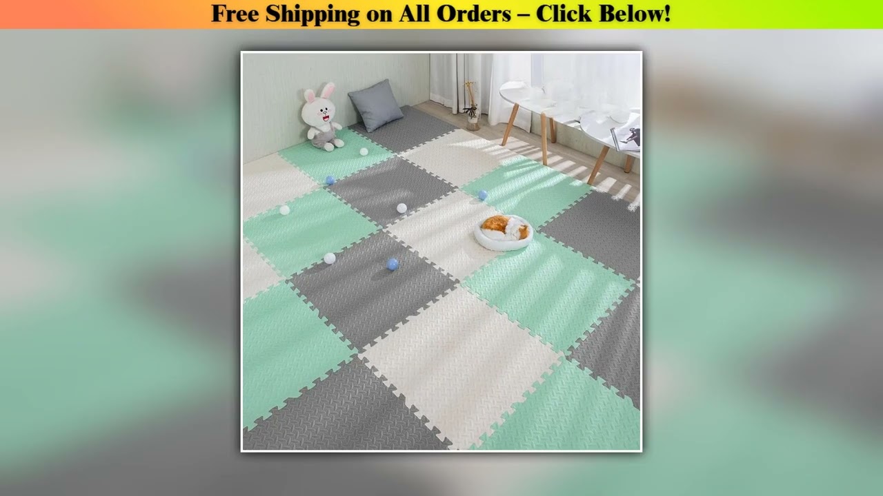 16pcs Foam Baby Play Mat Puzzle Mat Kids Interlocking Exercise Tiles Rugs Puzzle Floor Tiles Toy