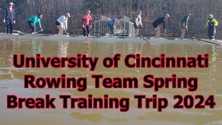 University of Cincinnati Rowing Team Spring Break Training Trip 2024 | Clemson, South Carolina