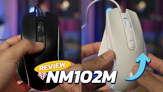 [REVIEW] เมาส์มือขวาไซส์กลาง พร้อมไฟ RGB จับแบบไหนก็เข้ามือ!!! | NUBWO NM102M