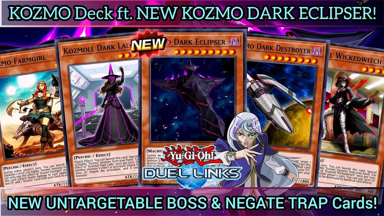 KOZMO + KOZMO DARK ECLIPSER! NEW Level Up CARD: NEGATE TRAP Cards! [DUEL LINKS]