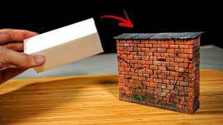 How To Make A Brick Wall Diorama With Foam