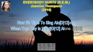 Everybody Hurts (R.E.M)  - Jasmine Thompson (Lyrics & Guitar Chords)