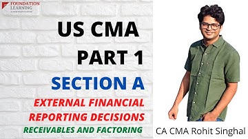 US CMA Part 1 lecture 6-Receivables and Factoring accounting by CA CMA Rohit Singhal