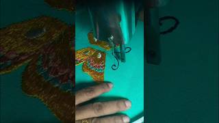 machine embroidery butterfly design 🌿🌺🌿🌿 zigzag stitch