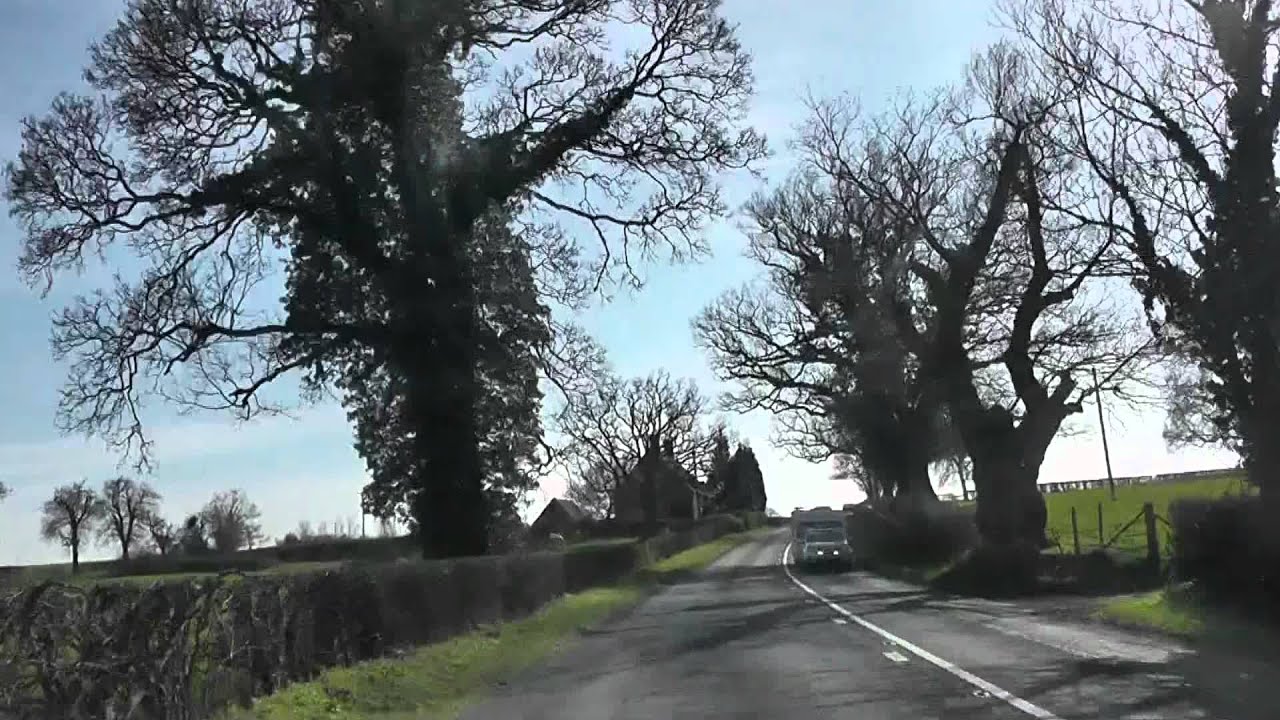 Driving Along The B4424 From Callow End To Rhydd, Worcestershire, England 25th March 2012