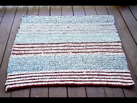 Rag Rug How To Crochet Fabric Strips