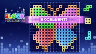 Block Puzzle Neon: Block Music Gameplay Video for Android screenshot 3