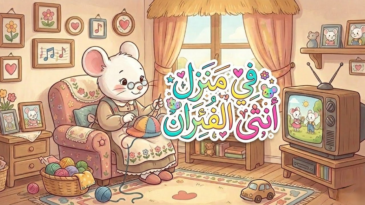 في منزل انثى الفئران طرق على الجدران