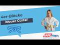 blauer Gürtel | 4er-Block