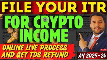 ITR for Crypto Currency (VDA) Income for AY 2025-26, FY 2024-25 #cryptocurrency