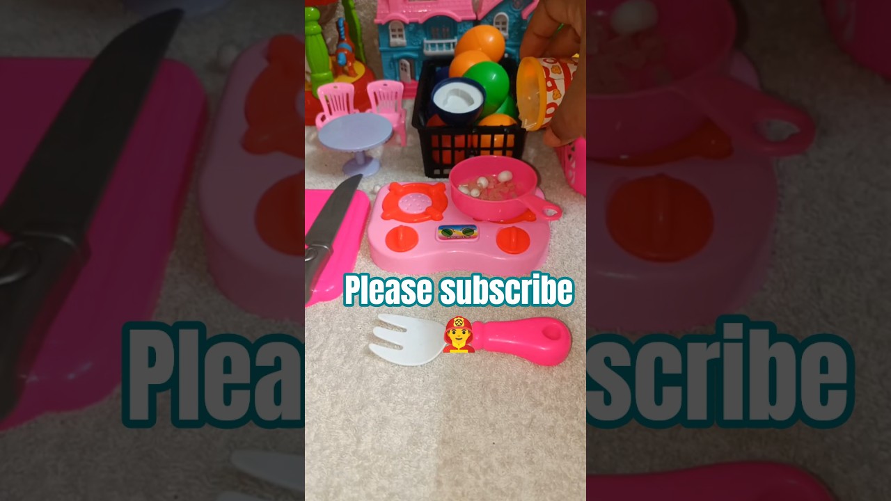 Satisfying with Unboxing miniature kitchen set & house equipment.Toys asmr 