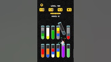 Colour Water Sort 3D #short #games #gameplay #gaming #gamingvideos #foryou Level 105