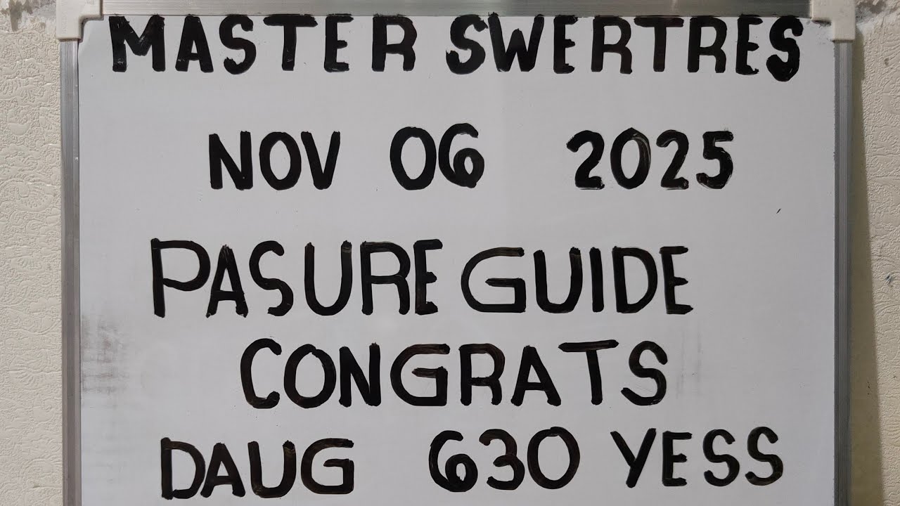 SWERTRES HEARING TODAY  NOV 06 2025 CONGRATS 630 DAUG ANG GUIDE