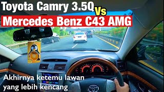 POV Driving: TOYOTA CAMRY 3.5 KETEMU MERCEDES C43 AMG