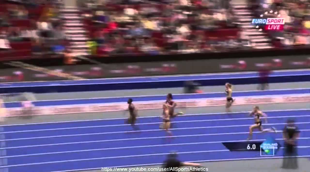 Malmo Games - Murielle Ahoure 7.17 - Women's 60 Metres Semi Final 1