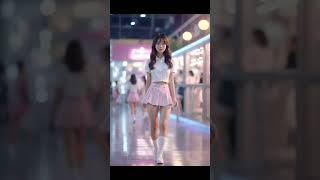 Mini Skirts. Asian girls. #aiart #aibeauty #aigirl