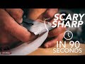 How to Get a Hand Plane Blade Scary Sharp in 90 Seconds - Essential Woodworking Skills