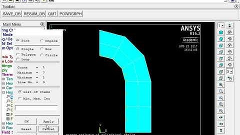 ANSYS software Experiment - Thermal stress analysis of cylindrical shells
