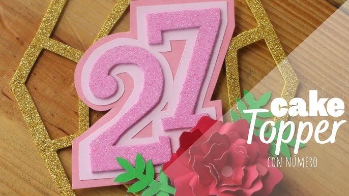 Número decorativo para cumpleaños / Fácil y económico/ De cartón y