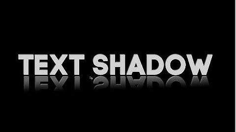 Overlapping Shadow Text Effect Photoshop Tutorial