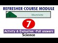 7th Science Refresher Course Answer Key Unit 2