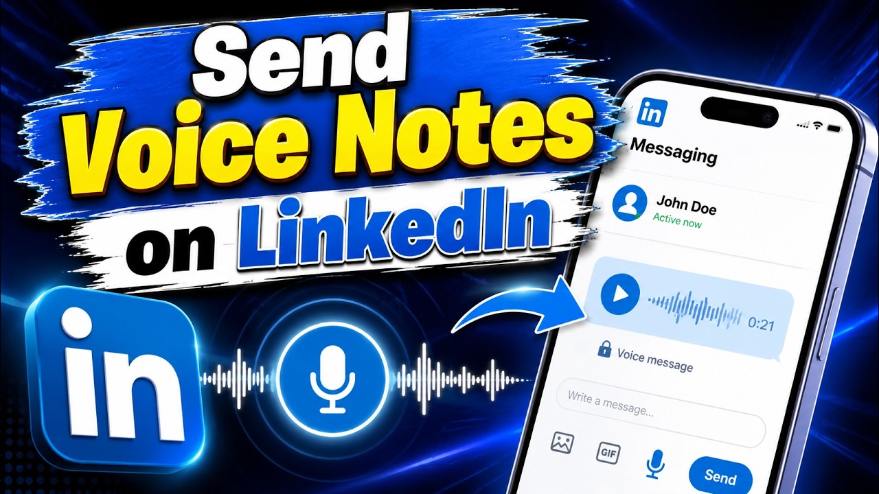 How to Send Voice Notes on LinkedIn | LinkedIn Voice Message Tutorial ...