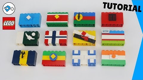 BANDEIRAS DO MUNDO de LEGO (Part 6)