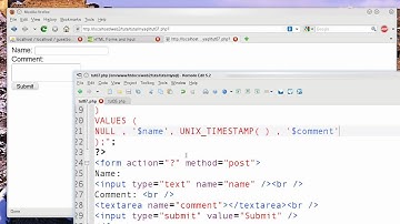 PHPMyAdmin & MySQL & PHP introduction 07: A basic Guestbook Part 1