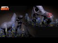 Breaking News VS Day 17 (Destroyed City Diorama) ➤ Trevor Henderson Creatures ★ Cosclay Polymer Clay
