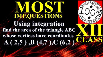 Q72 Class 12 Maths find the area of the triangle ABC  vertices A ( 2,5 ),B (4,7 ),C (6,2 )