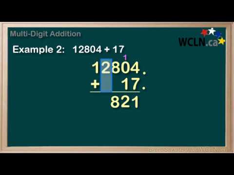 WCLN - Math - Adding Multi-Digit Numbers & Carrying