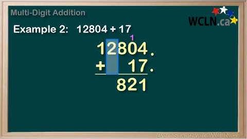WCLN - Math - Adding Multi-Digit Numbers & Carrying
