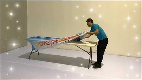 PDYEAR Custom printed Stretch Table Cover Instruction