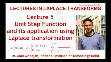 Unit Step Function || Piecewise Functions || Laplace Transformation by Dr. Amit Mahajan