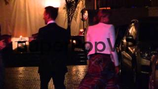 Estella Warren enjoys Pistachio Ice Cream with friends at...