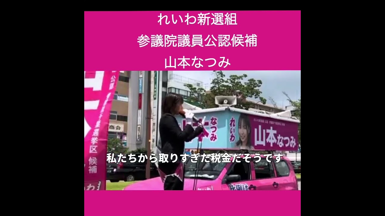 2025年7月3日　第一声　参議院議員選挙　千葉選挙区　山本なつみ