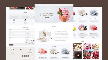 Create A Responsive Ice cream Website Design Using HTML - CSS - JAVASCRIPT