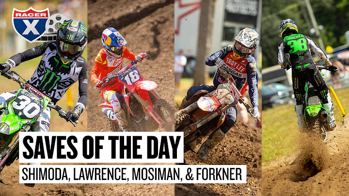 Motocross Saves of the Day - Shimoda, Lawrence, Mosiman, & Forkner - Ironman