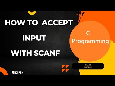 How To Accept Input With Scanf In C Programming | C Programming Tutorials