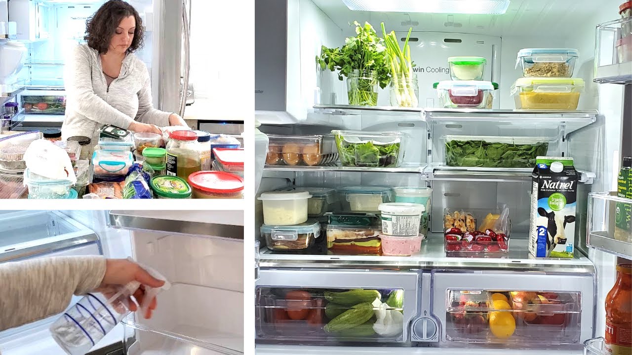 FRIDGE ORGANIZATION🍅🍅تنضيف و تنظيم الثلاجة بطريقة بسيطة وعملية | اهم النصائح للحفاظ علطعام