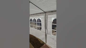 10x30 party tent setup.