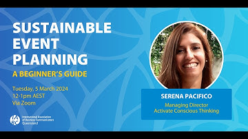 IABC Qld presents: Sustainable Event Planning - a beginner