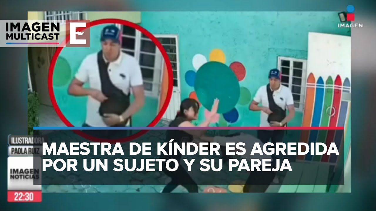 Detienen a pareja que golpeó a maestra de kinder en Cuautitlán Izcalli